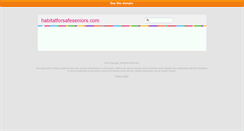 Desktop Screenshot of habitatforsafeseniors.com